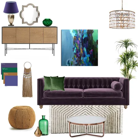ultra violet split complementary Interior Design Mood Board by Letitiaedesigns on Style Sourcebook