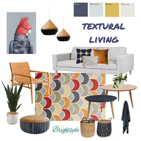 Textural Living Interior Design Mood Board by brightsidestyling on Style Sourcebook