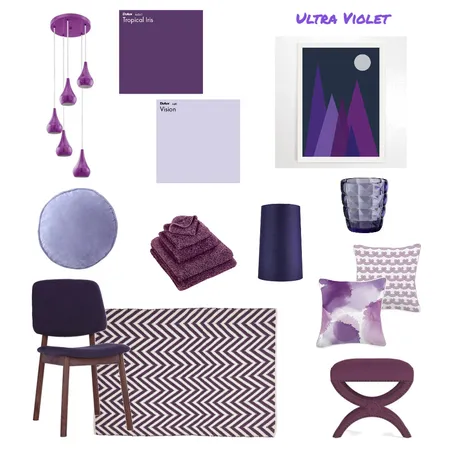 Pantone Colour of the Year 2018 Interior Design Mood Board by Defined by Style on Style Sourcebook