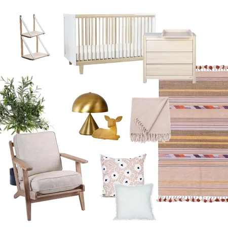 Girl's Nursery Interior Design Mood Board by getinmyhome on Style Sourcebook