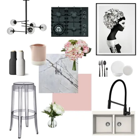 Feminine Kitchen Interior Design Mood Board by Fauve_by_Design on Style Sourcebook