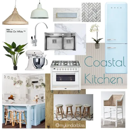 Coastal Kitchen Interior Design Mood Board by My Kind Of Bliss on Style Sourcebook