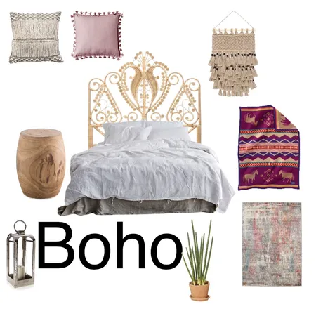 Boho Bedroom Interior Design Mood Board by Bayri&kiki Interiors on Style Sourcebook