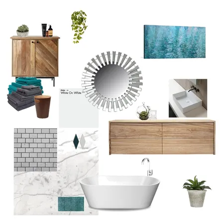 Scandi Bathroom Interior Design Mood Board by LesleyTennant on Style Sourcebook