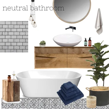 neutral bathroom Interior Design Mood Board by Chasing Spring on Style Sourcebook