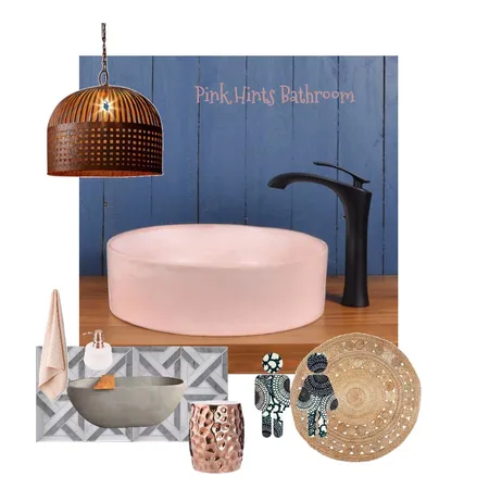 Pink Hints Bathroom Interior Design Mood Board by Just In Place on Style Sourcebook