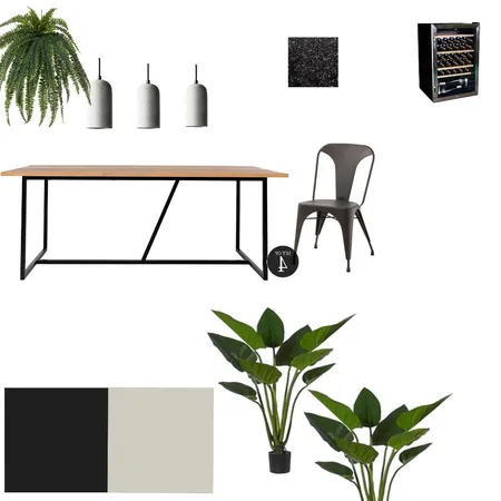 Black and concrete outdoor party zone Interior Design Mood Board by Joanne on Style Sourcebook