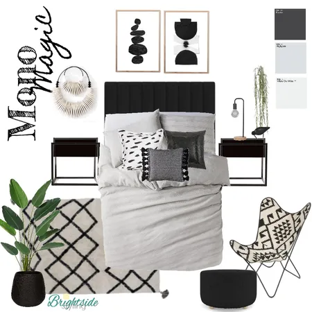 Mono Magic Interior Design Mood Board by brightsidestyling on Style Sourcebook