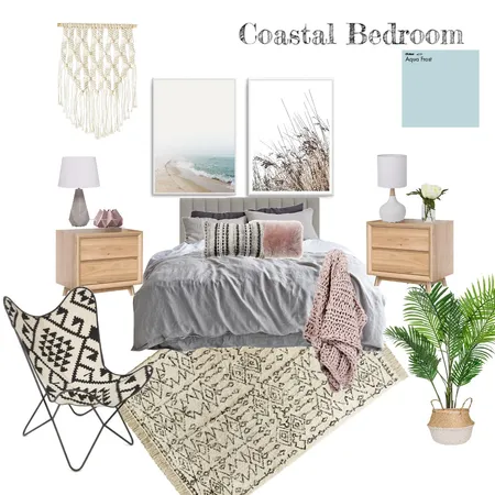 Coastal Bedroom Interior Design Mood Board by Flair Interiors on Style Sourcebook