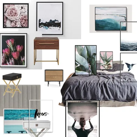 Metro Bedroom Interior Design Mood Board by Flair Interiors on Style Sourcebook