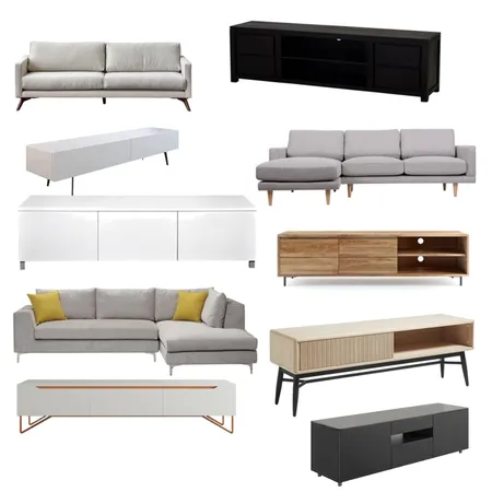 Couch/ TV Unit Interior Design Mood Board by Anna Nguyen on Style Sourcebook