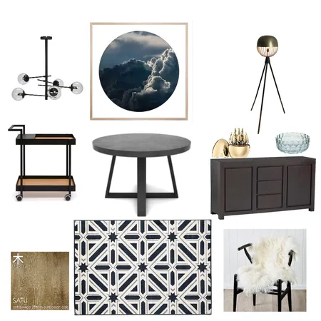 Bachelor's Dining Room Interior Design Mood Board by acb on Style Sourcebook