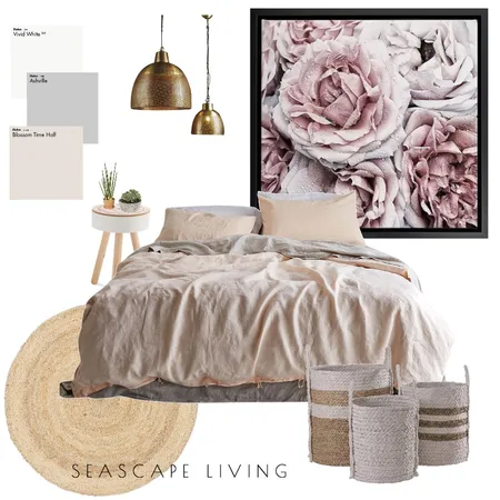 Blush Bedroom Interior Design Mood Board by Seascape Living on Style Sourcebook