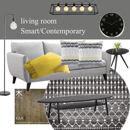 Grey contemporary living Interior Design Mood Board by Angela Stoakley on Style Sourcebook