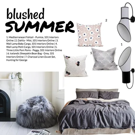 Blushed Summer Interior Design Mood Board by 101 Interiors Online on Style Sourcebook