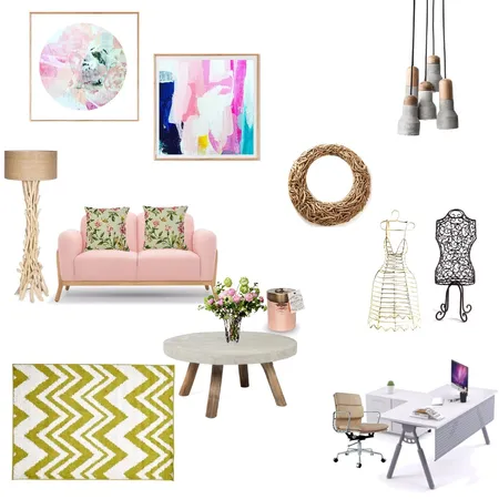 work space for a fashion designer! Interior Design Mood Board by Shiza K on Style Sourcebook