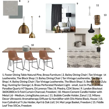 Candlelight Dining Room Interior Design Mood Board by t4tlopez on Style Sourcebook