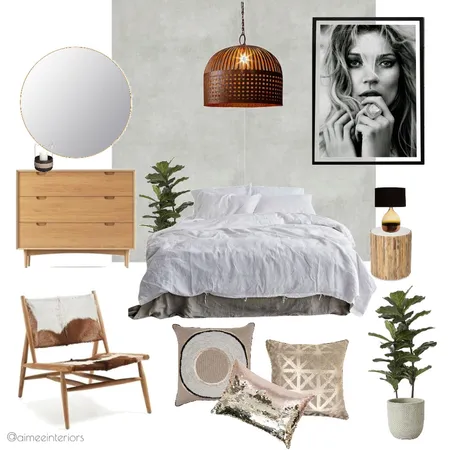 Warrior Bedroom Interior Design Mood Board by Amy Louise Interiors on Style Sourcebook