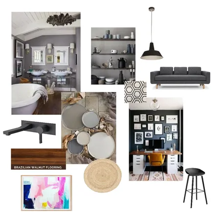 Achromatic Mood Board Interior Design Mood Board by inordeck on Style Sourcebook