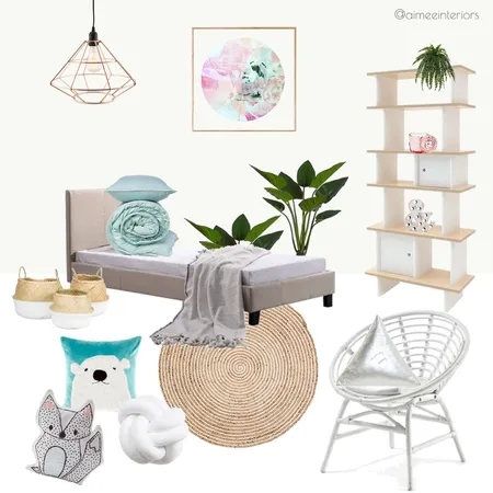 Young Bedroom Interior Design Mood Board by Amy Louise Interiors on Style Sourcebook