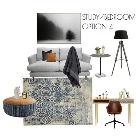 Study/Bedroom 4 Interior Design Mood Board by Candice Michell Creative on Style Sourcebook