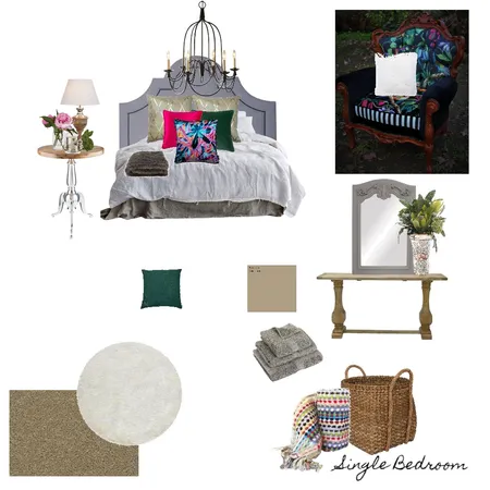 Single Bedroom Interior Design Mood Board by MandiG on Style Sourcebook