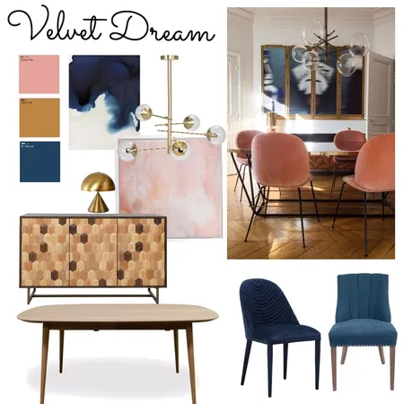 Velvet Dream Interior Design Mood Board by ChampagneAndCoconuts on Style Sourcebook