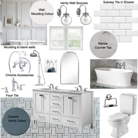 Hamptons Bathroom Interior Design Mood Board by ThirteenOhTwo on Style Sourcebook