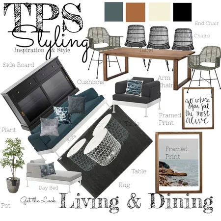 Client Three Proposal One Living Interior Design Mood Board by thepropertystyler on Style Sourcebook