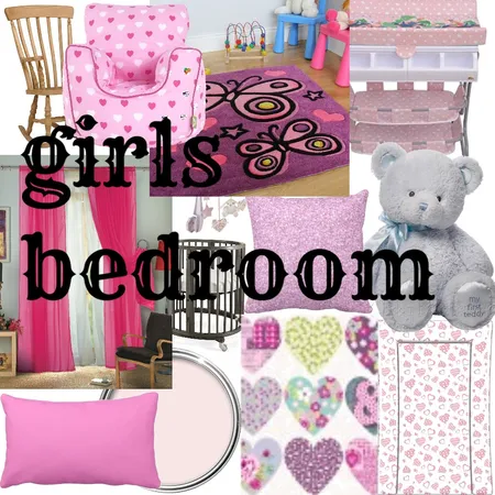 girls bedroom Interior Design Mood Board by SEVDA43 on Style Sourcebook