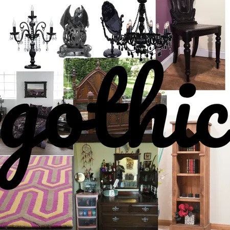 gothic bedroom Interior Design Mood Board by SEVDA43 on Style Sourcebook