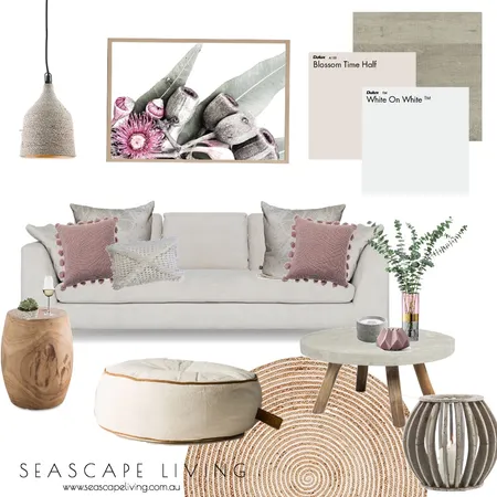 Blush Lounge Interior Design Mood Board by Seascape Living on Style Sourcebook