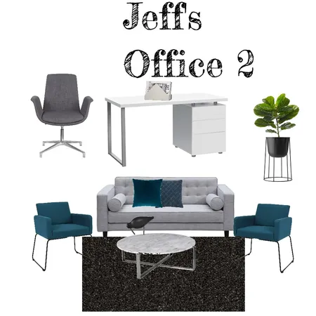 Jeff's Office - grey and teal Interior Design Mood Board by Jillian on Style Sourcebook