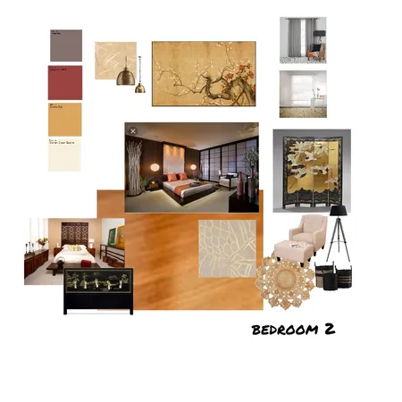 Bedroom 2 - Chinese influence Interior Design Mood Board by Bego on Style Sourcebook