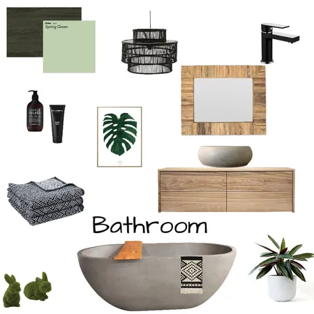 bathroom-earthtones Interior Design Mood Board by anja on Style Sourcebook