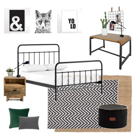 Joshua's Bedroom Interior Design Mood Board by KellyJones on Style Sourcebook