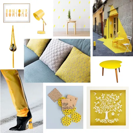 Yellow Fantasies Interior Design Mood Board by OfriPaz on Style Sourcebook