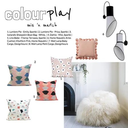 Colour Play Interior Design Mood Board by 101 Interiors Online on Style Sourcebook