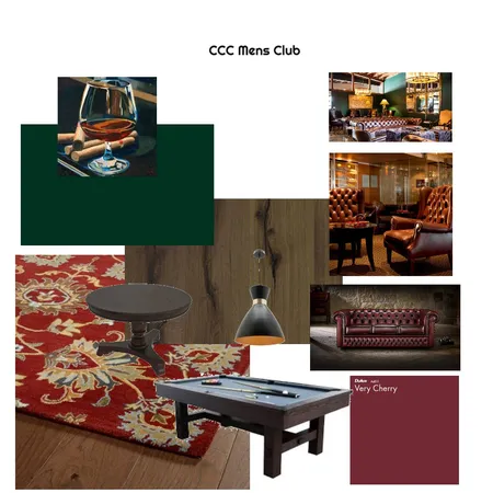 CCC Mens Club Interior Design Mood Board by Faizi Design on Style Sourcebook