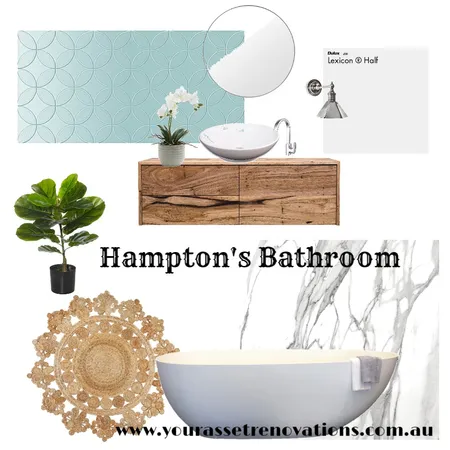 Hampton's Bathroom Interior Design Mood Board by mooloolaba_lifestyle on Style Sourcebook