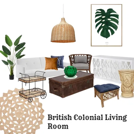 British Colonial Living Room Interior Design Mood Board by mooloolaba_lifestyle on Style Sourcebook