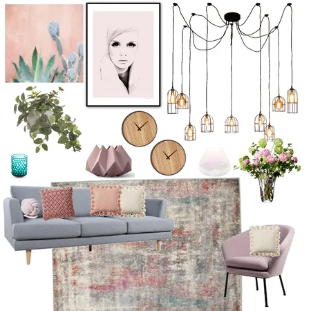 pink Interior Design Mood Board by Harleen Bhatia on Style Sourcebook
