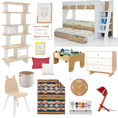 white and wood kids room Interior Design Mood Board by Ayesha on Style Sourcebook