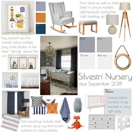 Silvestri Nursery Interior Design Mood Board by Gilly_Jiggs on Style Sourcebook