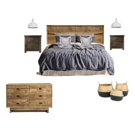 Rustic Bedroom Interior Design Mood Board by The Home Collective on Style Sourcebook