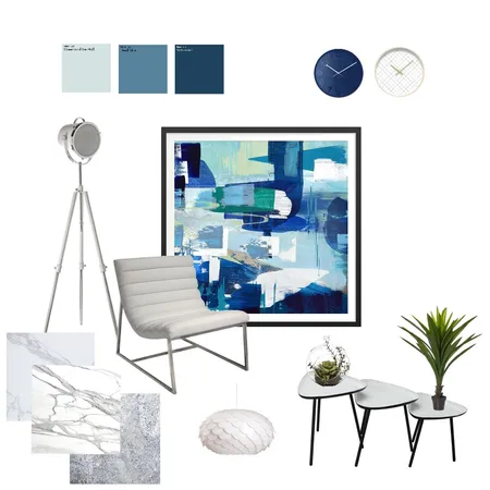 blue living Interior Design Mood Board by fakata on Style Sourcebook