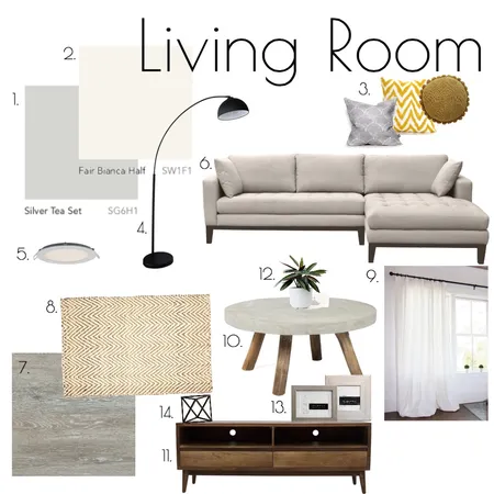 Living Room Interior Design Mood Board by morganross on Style Sourcebook