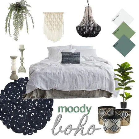 Moody boho Interior Design Mood Board by thebohemianstylist on Style Sourcebook