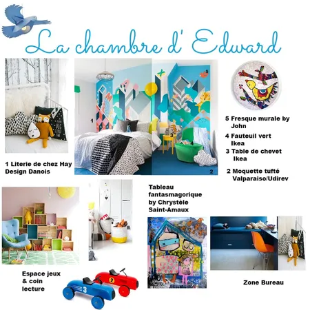Chambre enfant Interior Design Mood Board by ABARNOUSSI on Style Sourcebook
