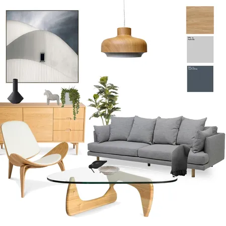 Navy and Grey Living Room Interior Design Mood Board by Janine on Style Sourcebook